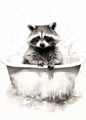 Raccoon Bathroom Animal