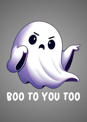 Funny Halloween Ghost Boo