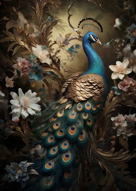 Peacock Bird art Peafowl