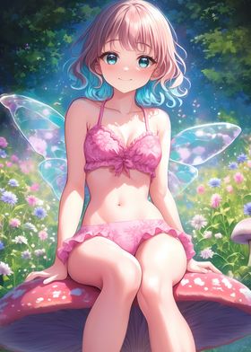 Fairy in Pink Bikini