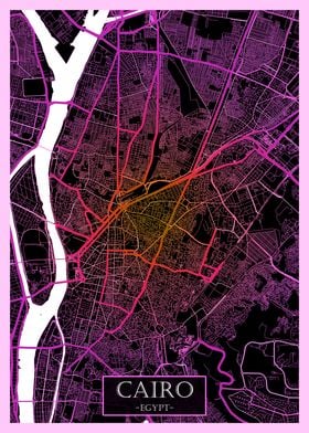 Cairo Egypt Road Map