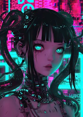 Cyberpunk Anime Girl