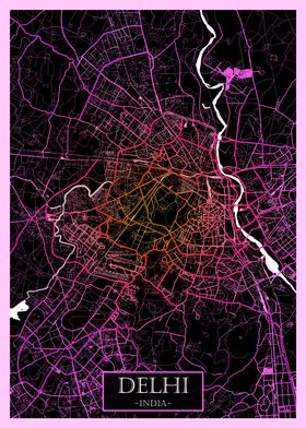 Delhi India Road Map