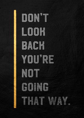 dont look back