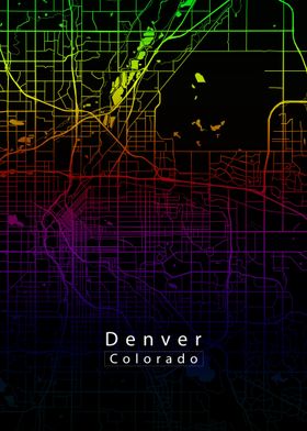 Denver Colorado City Map