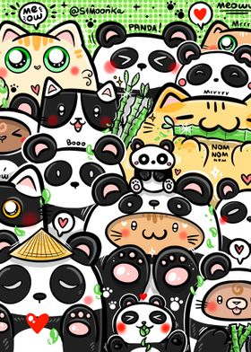 Bunch of Panda cats