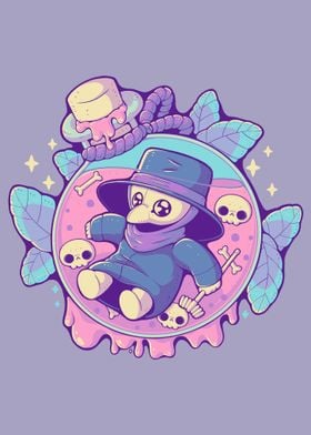 Cute Plague Doctor in Jar