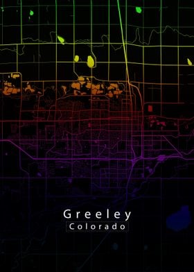 Greeley Colorado City Map