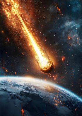 Asteroid Approaching Earth