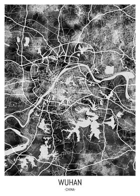 Wuhan China City Map