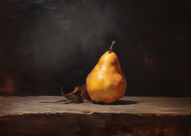 Ripe pear Food still life