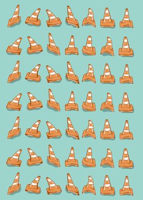 Road cone pattern