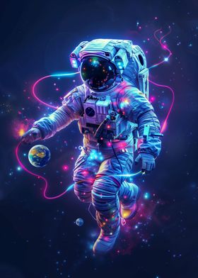 Neon Astronaut