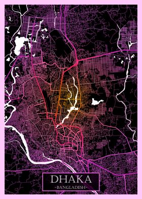 Dhaka Bangladesh Road Map