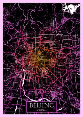 Beijing China Road Map