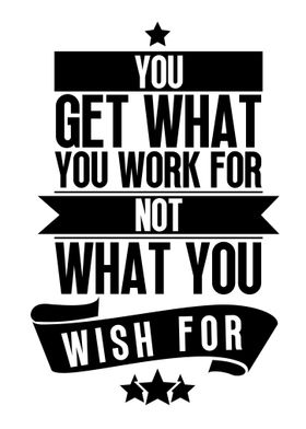 Wish Vs Work For It