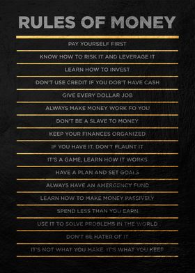 rules of money