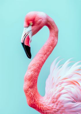 Flamingo Elegance Portrait