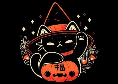 Halloween Maneki Neko