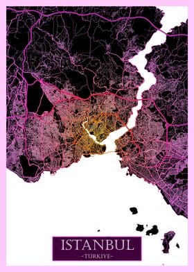 Istanbul Trkiye Road Map