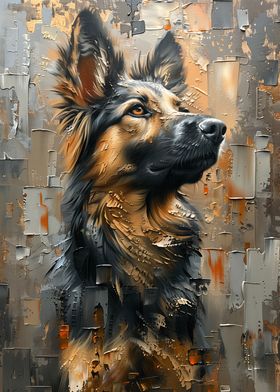 Dog Tan Wall Art