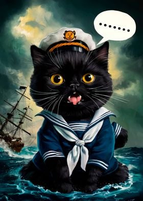 Nautical Kitty Captain