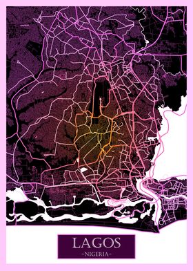 Lagos Nigeria Road Map