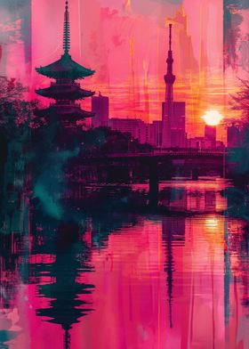 Tokyo Neon Skyline