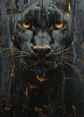 Black Panther Tan Wall Art