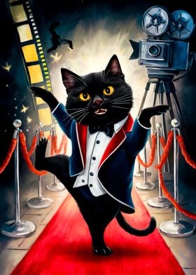 Red Carpet Cat Star