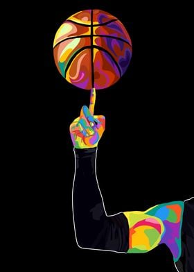 basketball colorfull