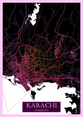 Karachi Pakistan Road Map