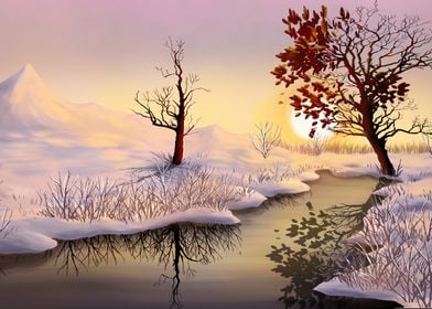 Snowy Winter Landscape