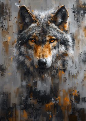 Wolf Tan Wall Art