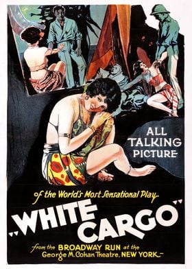 White Cargo Vintage Poster