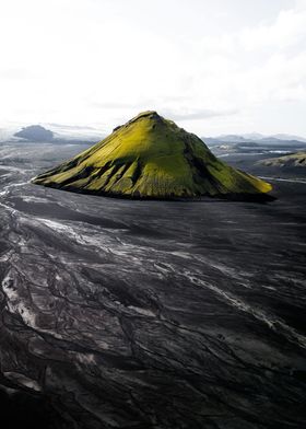 volcanic ash and mountain