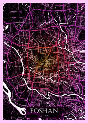 Foshan China Road Map