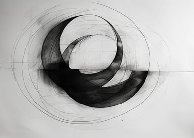 Black  White Abstract Art