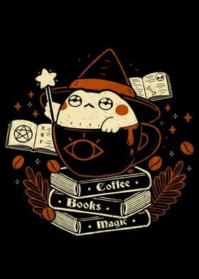 Cute Witch Frog Coffee Boo