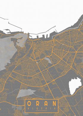 Oran City Map Bauhaus