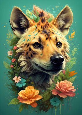 Vintage Hyena Illustration