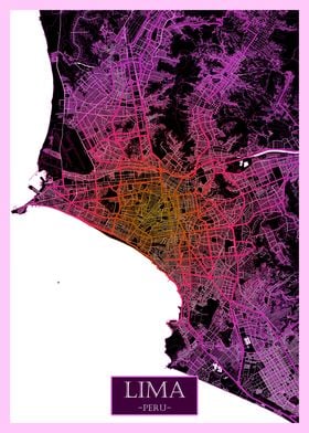 Lima Peru Road Map