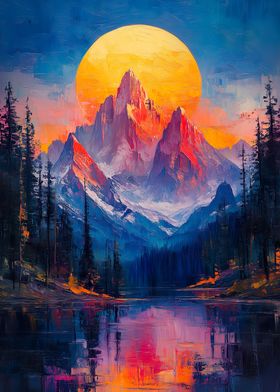 Sunset Mountain Nature