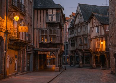 Dinan by night France