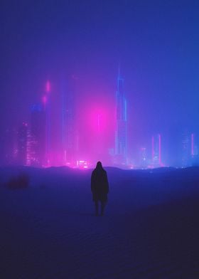 Desert Cyberpunk City