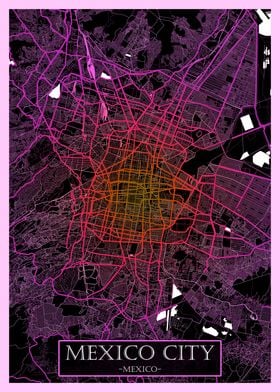 Mexico City Mexico Map