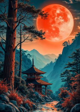 Japanese Moon Landscape