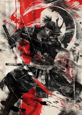  samurai warrior Ink 