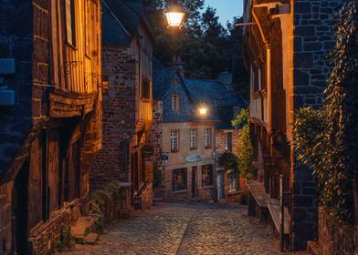 Dinan by night France