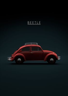 VW Beetle 1963 Red